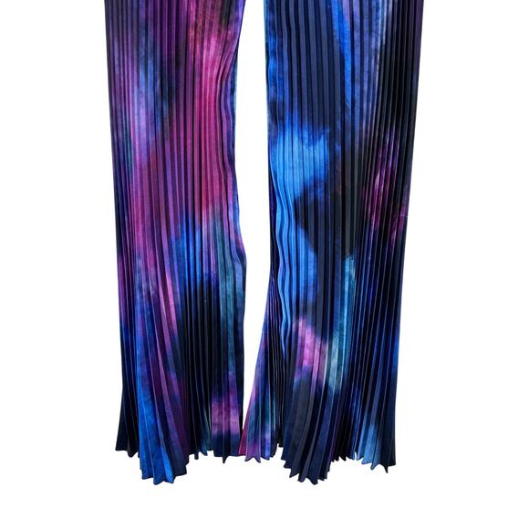 L'IDEE Bisous Pleated High Waisted Trouser Pants Women's 14‎ Galaxy Artsy Unique - Picture 10 of 15
